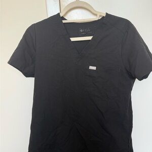 Figs Black Short Sleeve Tee